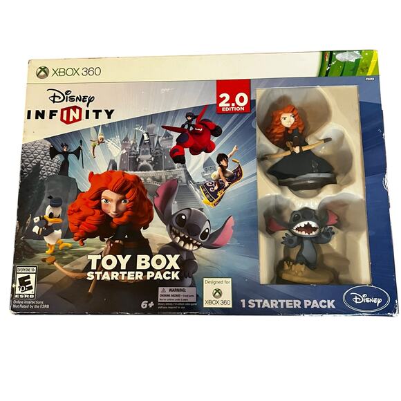 Disney INFINITY 2.0 Toy Box Starter Pack Lilo and stitch Merida X-box 360 NEW - Picture 1 of 7
